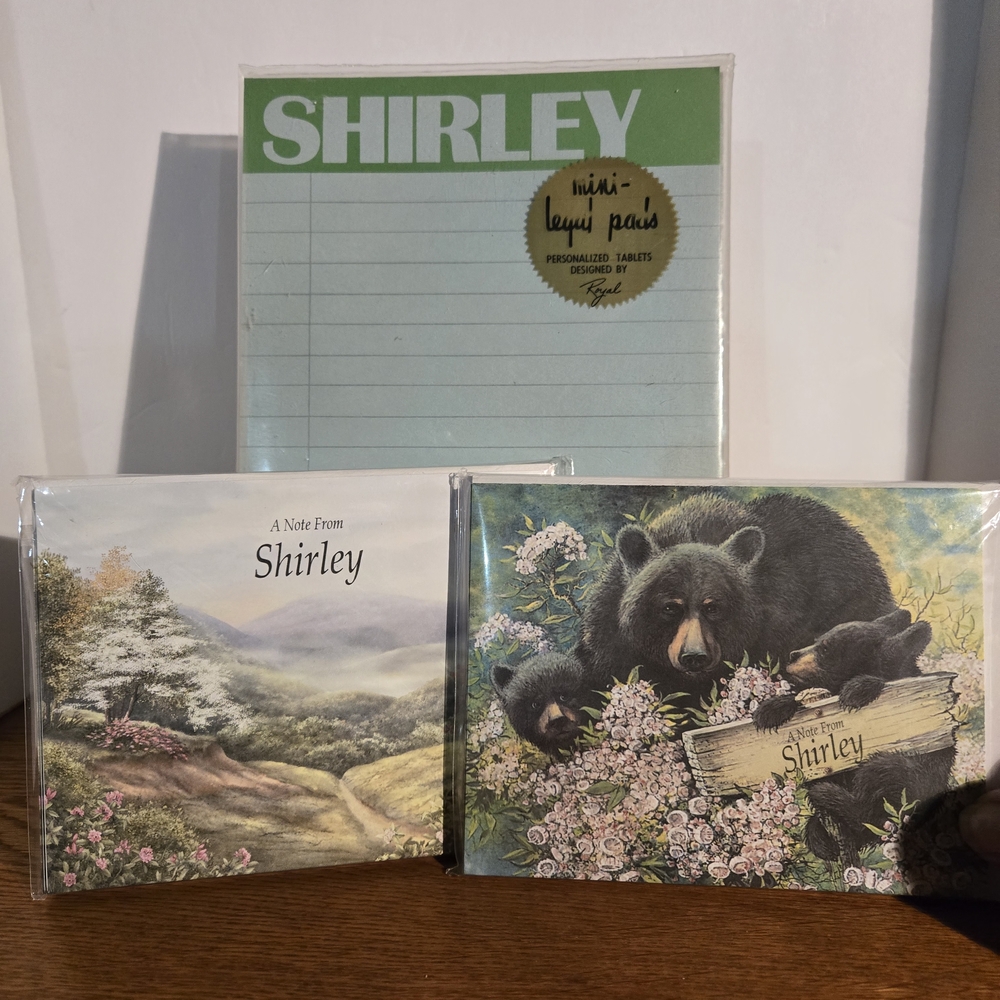 Personalized Note Card Set - Green Tablet.